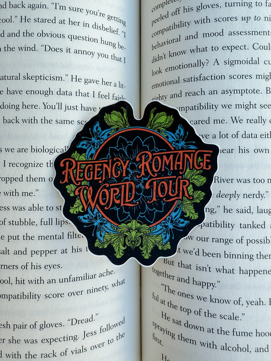 Regency Romance World Tour Sticker | Inkwell Threads