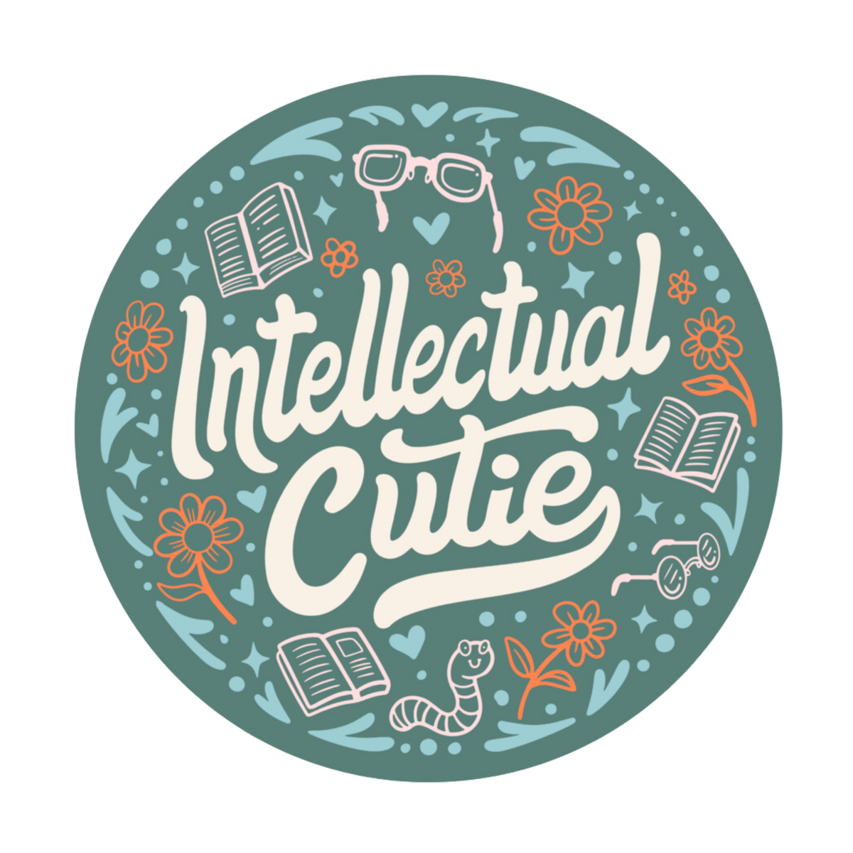 Intellectual Cutie Sticker | Inkwell Threads